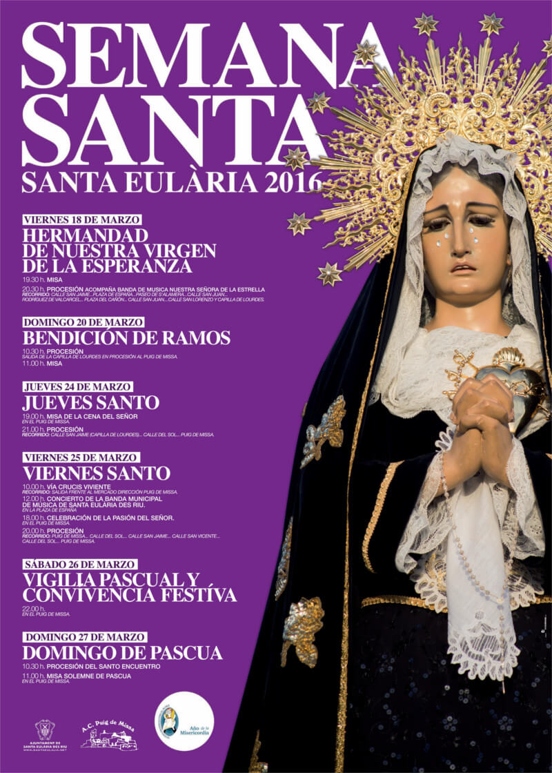 Semana Santa en Santa Eulalia del Río 2016 Santa Eulalia del Río